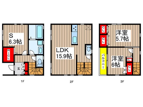 Kolet原木中山♯05の物件間取画像